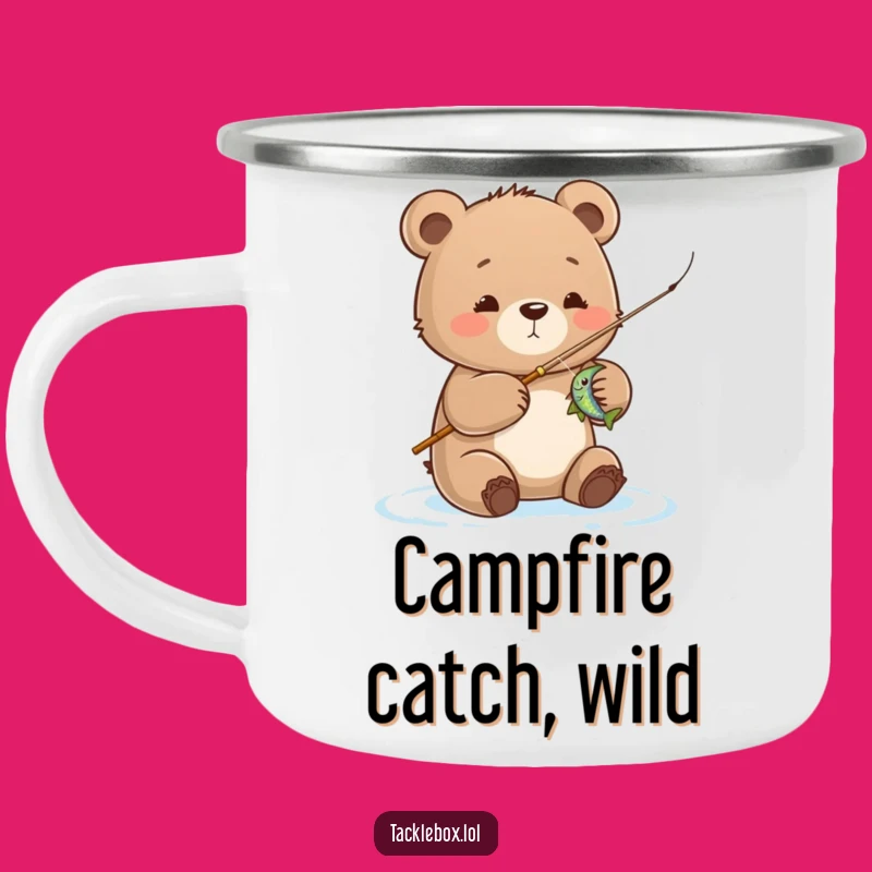 Funny Bear Cub Camping Mug: Durable & Hilarious Outdoor Gift