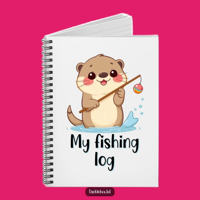 Funny Otter Fishing Notebook - Hilarious for Notes & River Adventures!