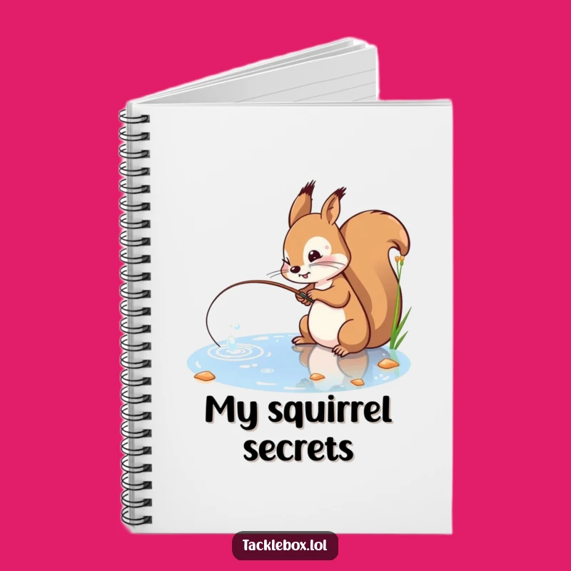 Funny Squirrel Fishing Notebook - Hilarious for Notes & Focused Ideas!