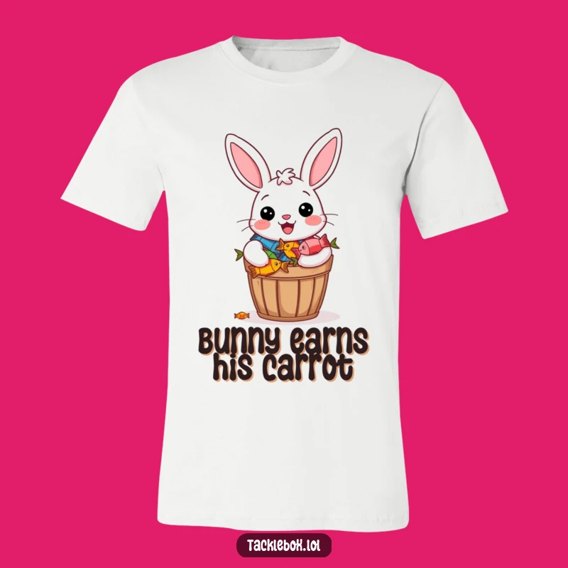 Funny Bunny Fishing T-Shirt - A Hilarious Celebration of Catch!