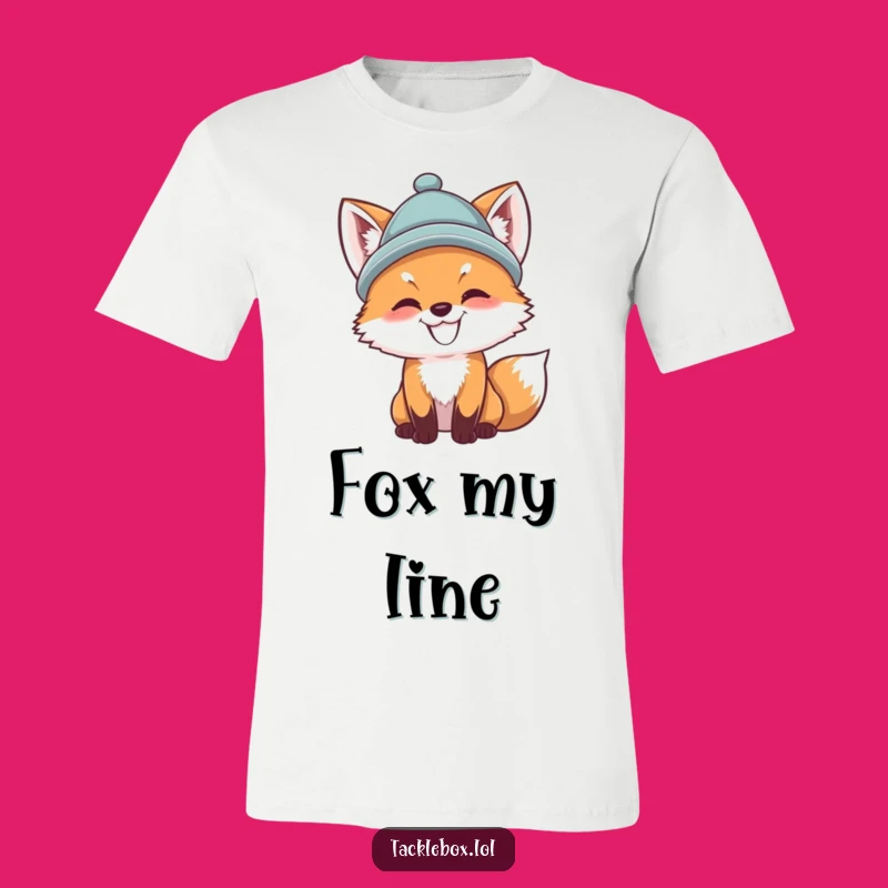 Funny Fox Cub Fishing T-Shirt: Dapper & Humorous Angler Tee Gift