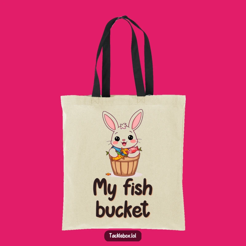 Funny Bunny Fishing Tote Bag - Your Hilarious Carryall for Abundance!